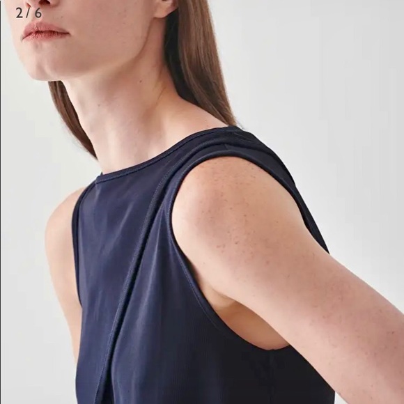 COS Navy Blue Loop Detail Dress NWT - Picture 2 of 10